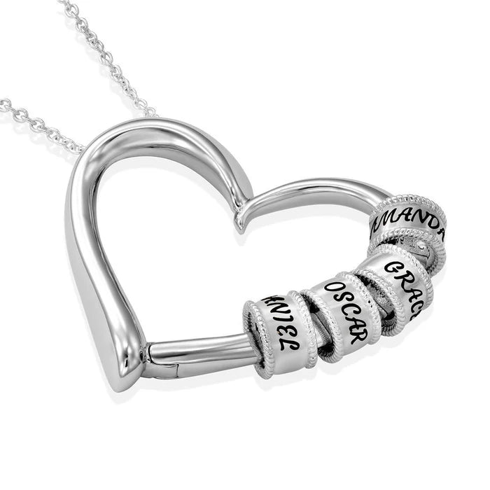 L'amour éternel Collier personnalisable - Gravure au laser - Offre exclusive