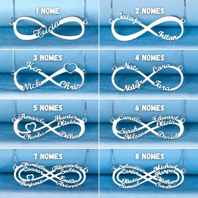 Infinity Necklace - Customizable - Up to 8 Names
