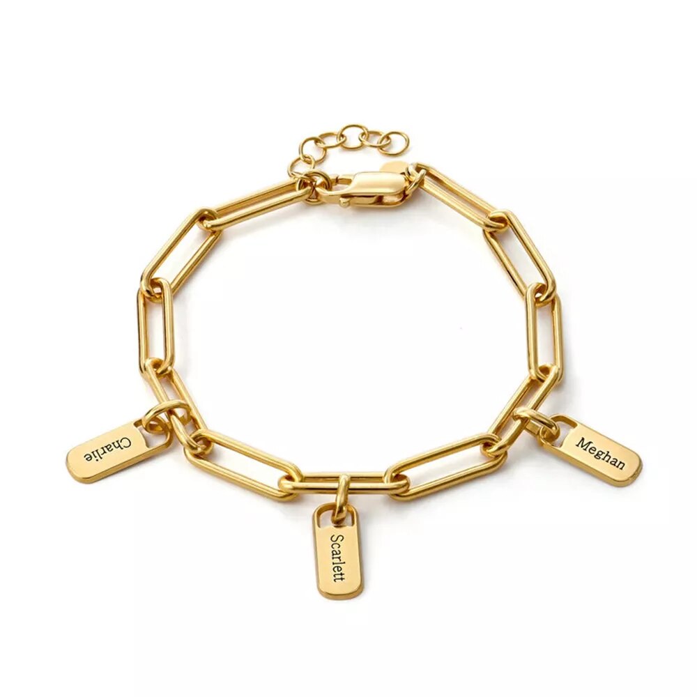 Personalisierte Elegance Armband - Gravieren Sie die Namen Ihrer Familie | Sonderangebot