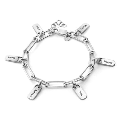 Bracelet Élegance Personnalisé - Gravez les Noms de Votre Famille | Offre Spéciale