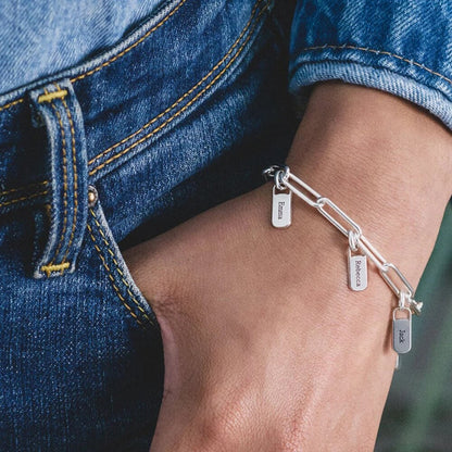 Custom Elegance Bracelet - Engrave Your Family's Names | Special Offer