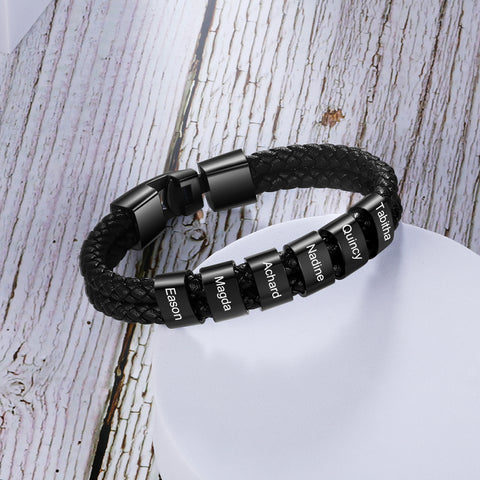 Bracciale in Pelle Personalizzabile Elegante | Offerta Speciale 50% di Sconto - Pre-San Valentino