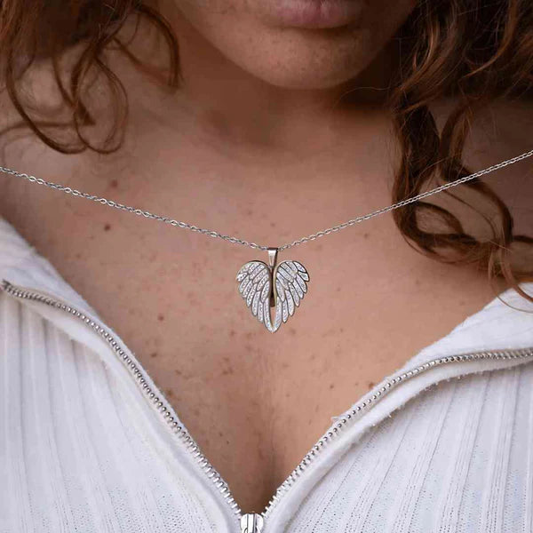 Personalizable Angel Necklace 925 Silver