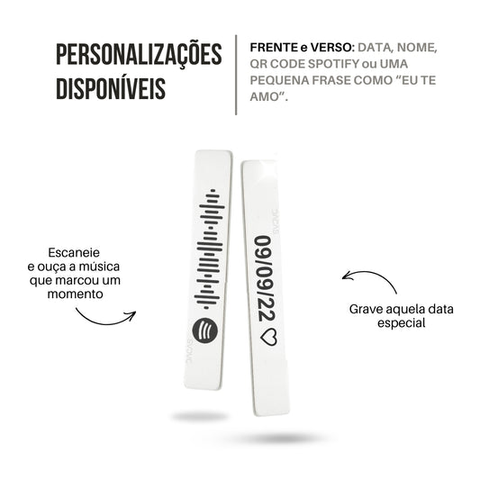 KIT Pulseira Plaquinha Personalizada - Aço Inoxídável