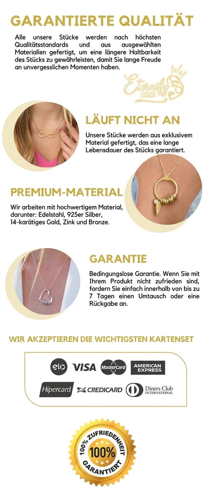 Ewigkeits-Kette - Personalisierbar - Lasergravur - Sonderangebot! ♥