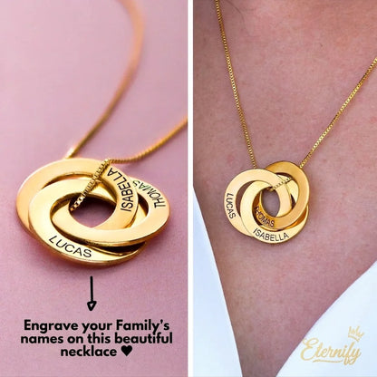 Eternify Customizable Eternal Circle Necklace - Laser Engraving