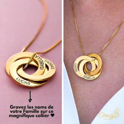 Collier Cercle Éternel Personnalisable - Gravure au Laser