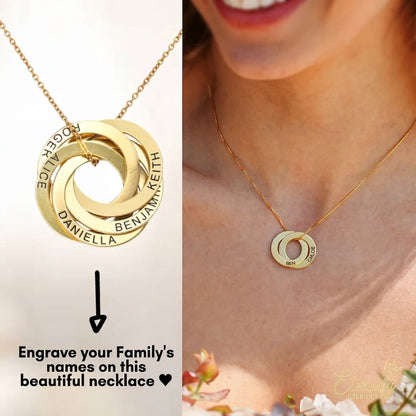 Eternify Customizable Eternal Circle Necklace - Laser Engraving