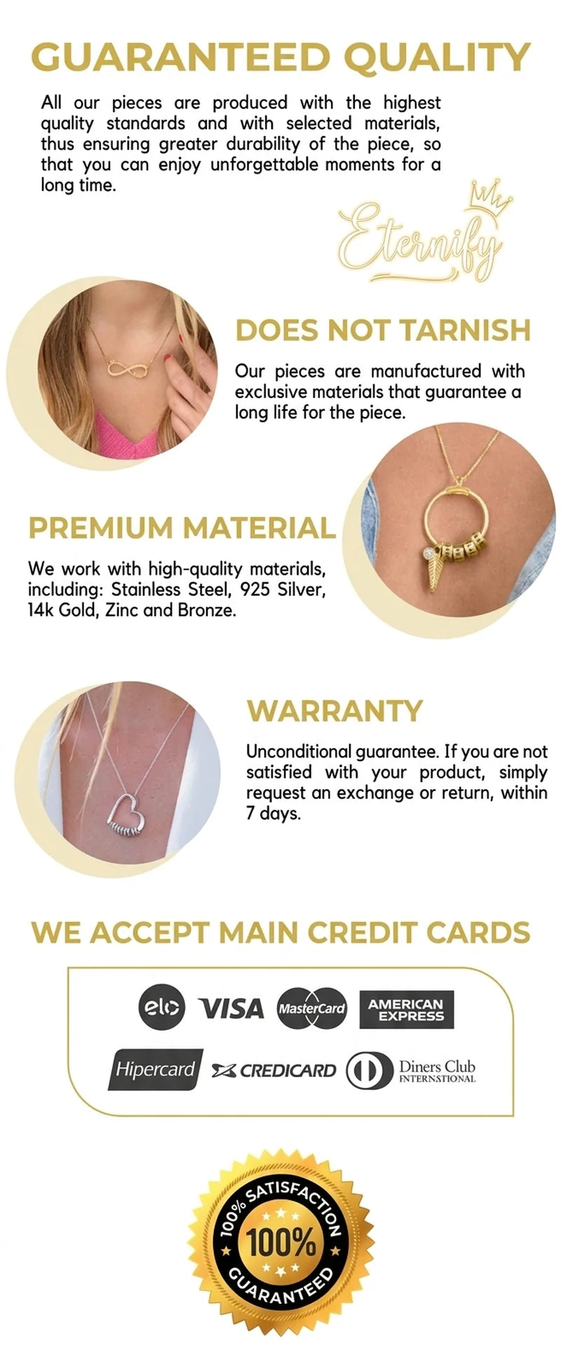 Customizable Heart Necklace - Laser Engraving - Gold Plated