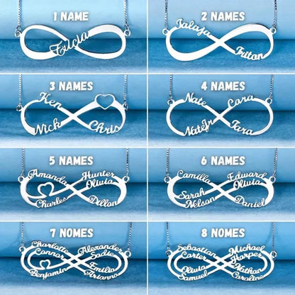 Infinity Necklace - Customizable - Up to 8 Names