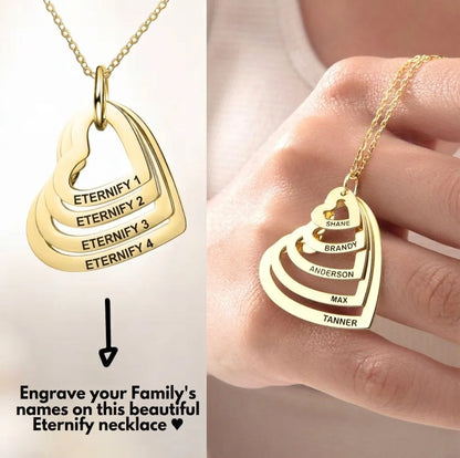 Customizable My Hearts Necklace - Laser Engraving - Special Offer! ♥