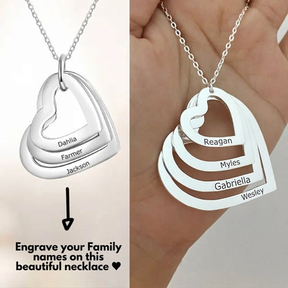 Customizable My Hearts Necklace - Laser Engraving - Special Offer! ♥