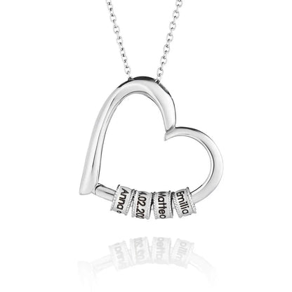 L'amour éternel Collier personnalisable - Gravure au laser - Offre exclusive