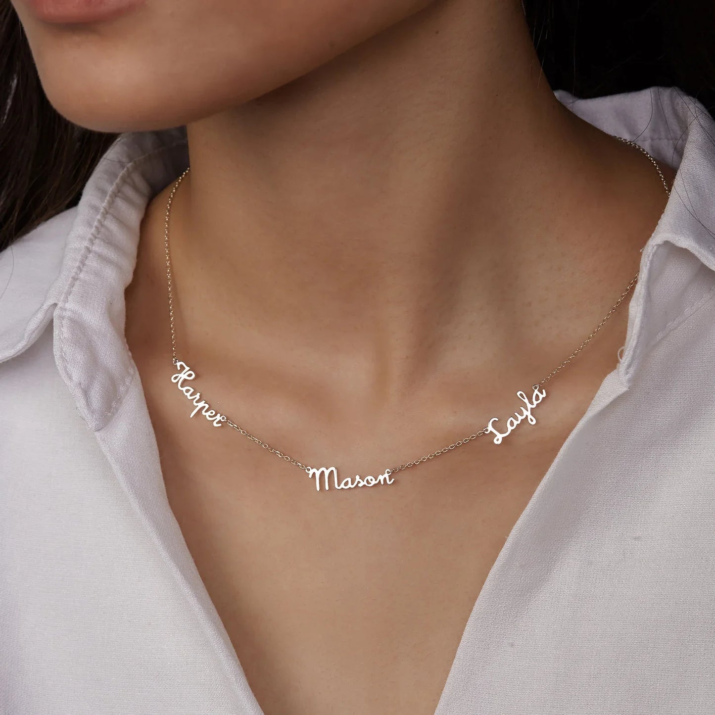 Customizable Eternal Love Necklace - My Family - Laser Cut - Gold Plated - Mother's Day Hot Pick 🔥