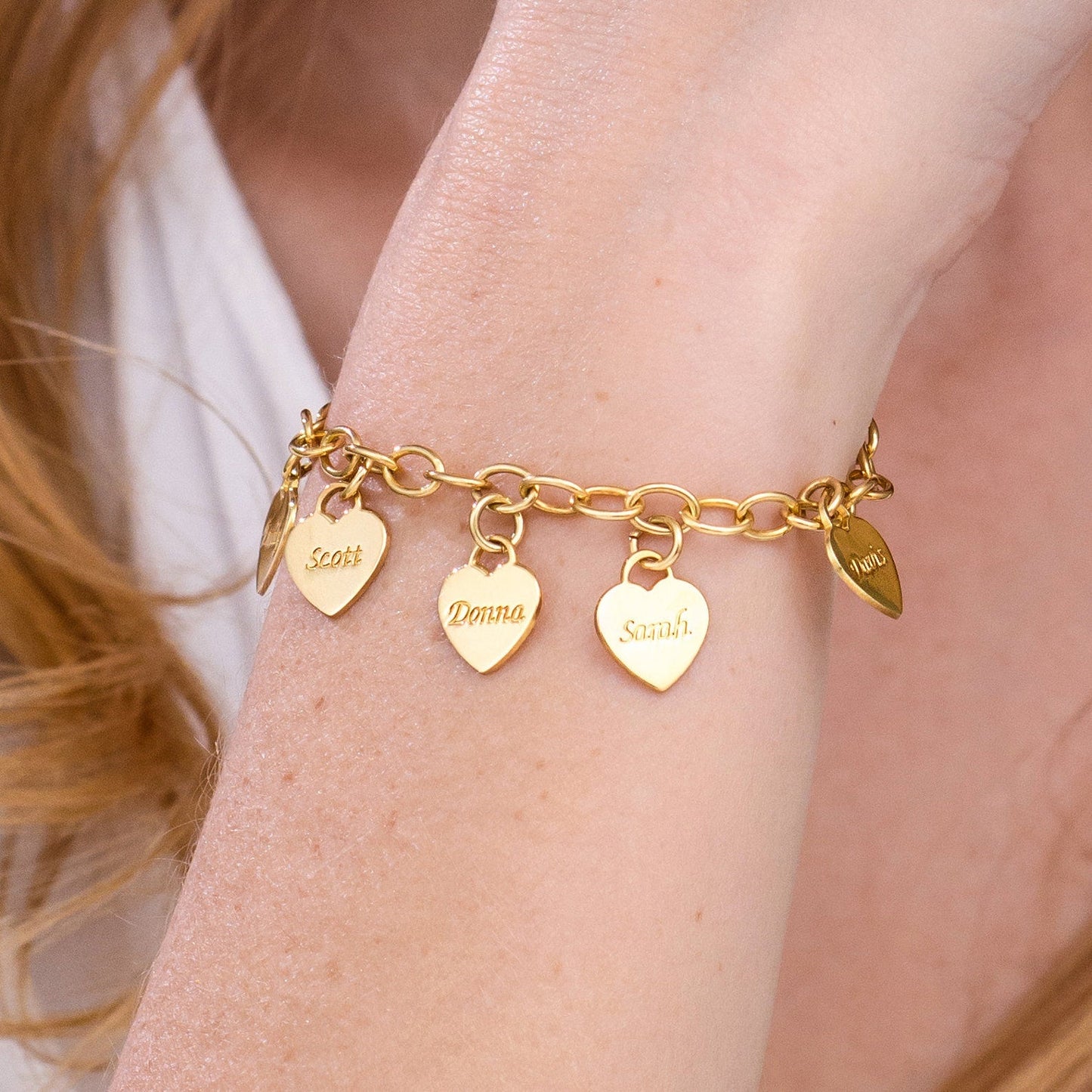 Armband Herzen des Lebens - Personalisierbar - Lasergravur - Edelstahl | Special Offer! ♥