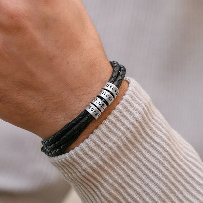 Customizable Leather Bracelet | Laser Engraving - Special Offer 50% OFF + Free Shipping Today Only!