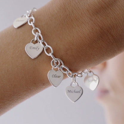Armband Herzen des Lebens - Personalisierbar - Lasergravur - Edelstahl | Special Offer! ♥