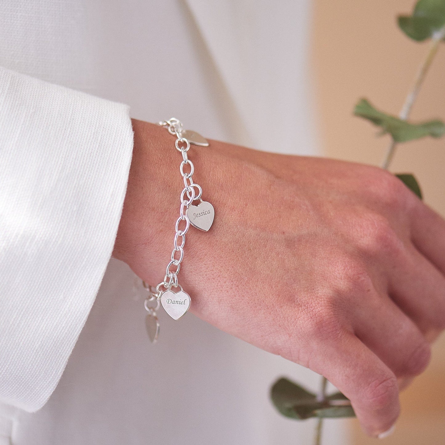 Armband Herzen des Lebens - Personalisierbar - Lasergravur - Edelstahl | Special Offer! ♥