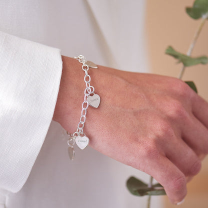 Bracelet Cœurs de la Vie - Personnalisable - Gravure au Laser - Acier Inoxydable | Offre Spéciale! ♥