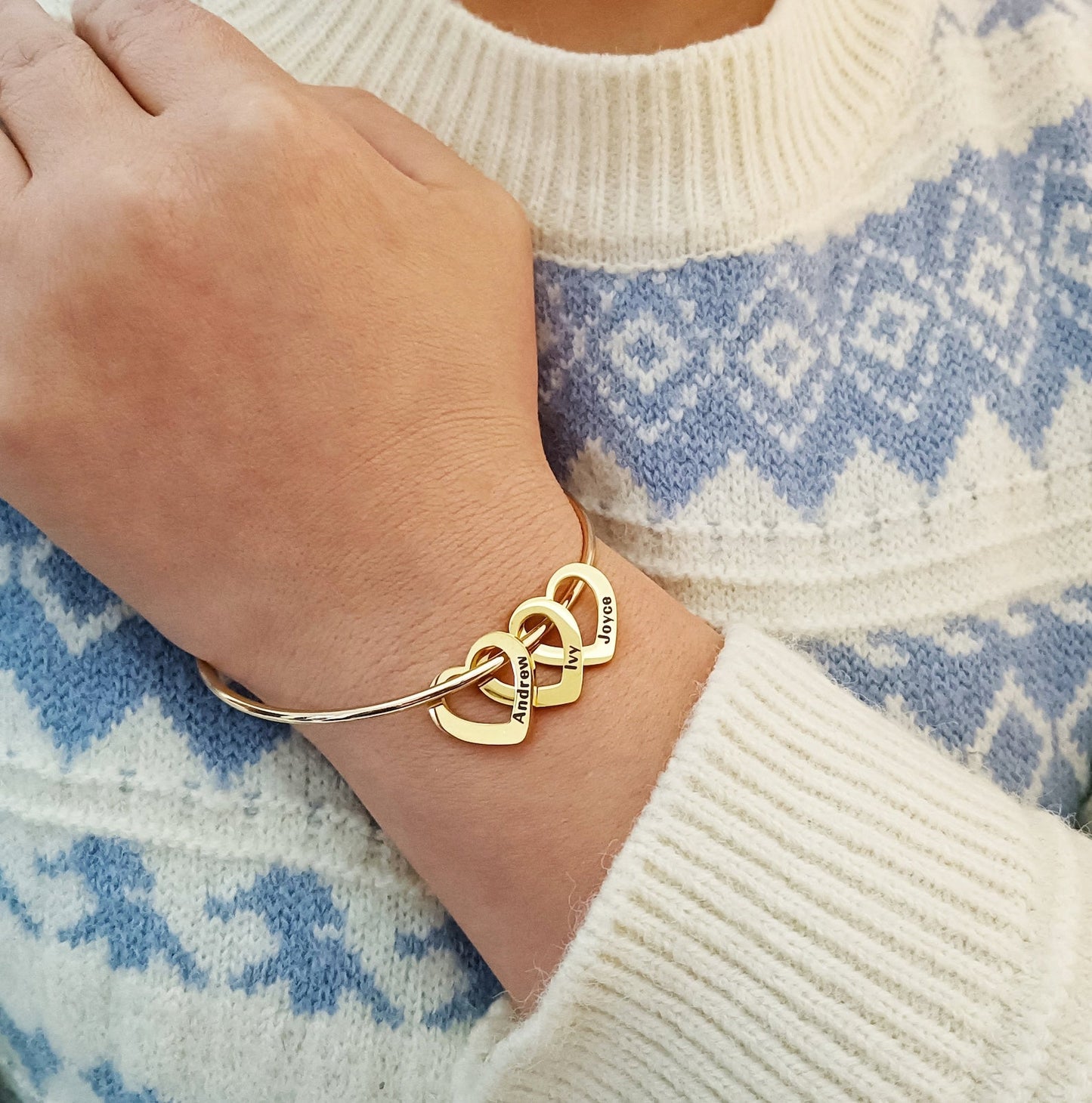 My Hearts Bracelet - Customizable | Laser Engraving - Etch Your Family's Names! — Special Mother's Day Offer ♥