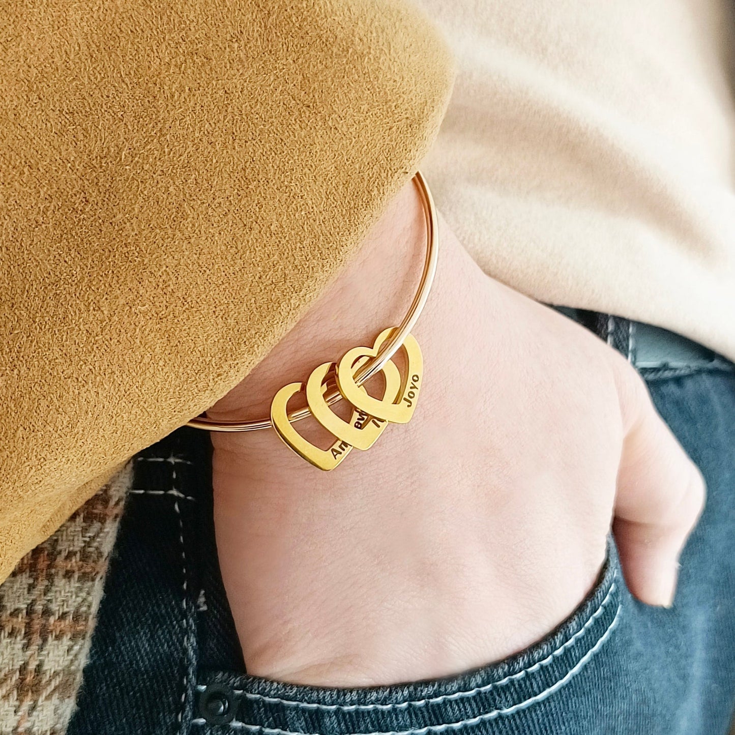 My Hearts Bracelet - Customizable | Laser Engraving - Etch Your Family's Names! — Special Mother's Day Offer ♥