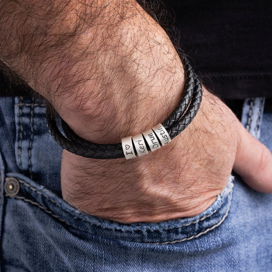 Personalisierbares Lederarmband | Lasergravur - Spezialangebot 50% Rabatt + Kostenloser Versand nur heute!
