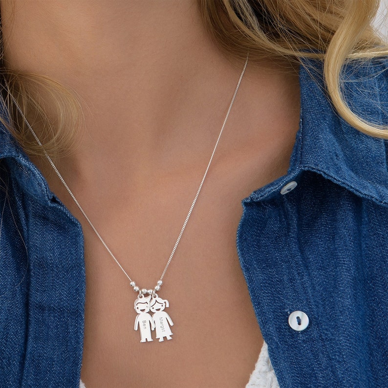 Personalisierbare Halskette Meine Schätze - Familie Kinder & Enkelkinder - Sonderangebot! ♥
