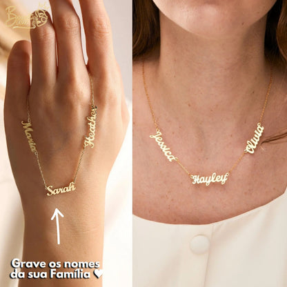 Customizable Eternal Love Necklace - My Family - Laser Cut - Gold Plated - Mother's Day Hot Pick 🔥