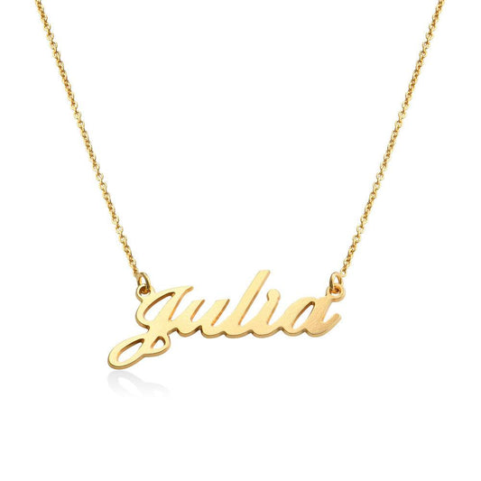 Classic Cocktail Name Necklace in Gold Plating