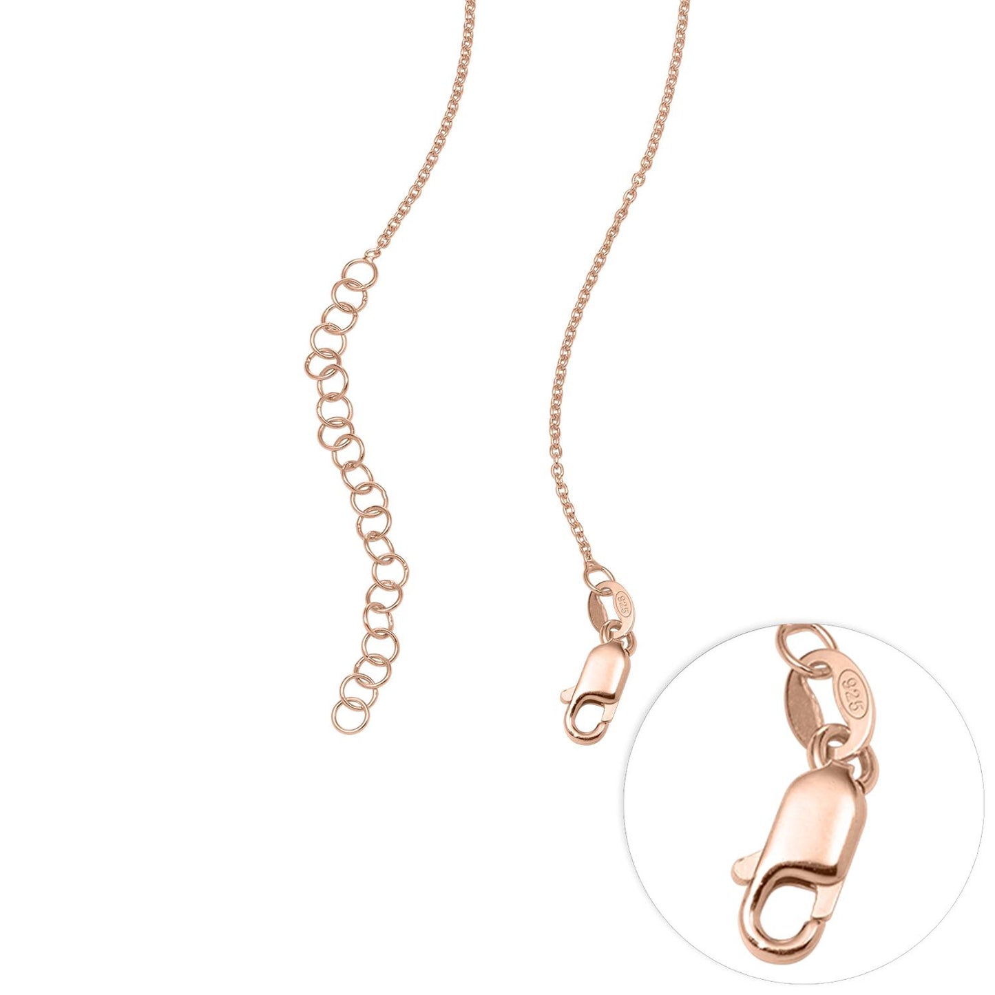 Classic Cocktail Name Necklace in 18K Rose Gold Plating