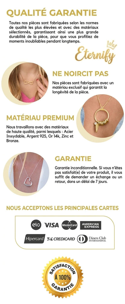 Bracelet Cœurs de la Vie - Personnalisable - Gravure au Laser - Acier Inoxydable | Offre Spéciale! ♥