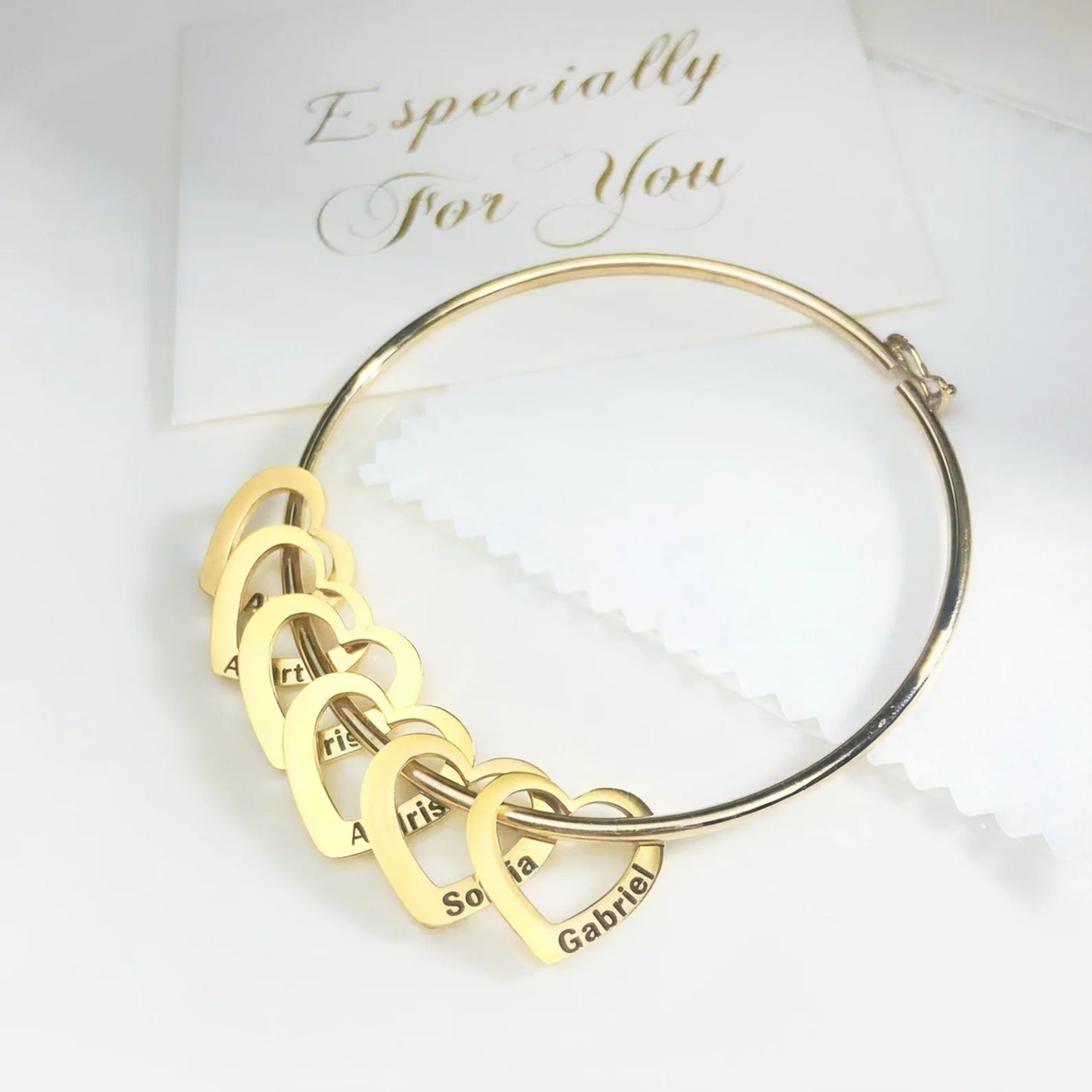 My Hearts Bracelet - Customizable | Laser Engraving - Etch Your Family's Names! — Special Mother's Day Offer ♥