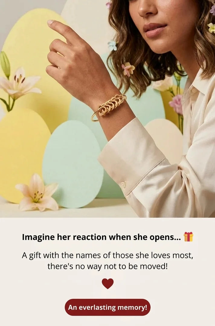 My Hearts Bracelet - Customizable | Laser Engraving - Etch Your Family's Names! — Special Mother's Day Offer ♥