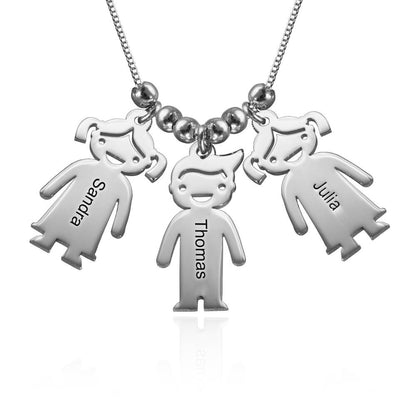 Collier Mes Trésors Personnalisable - Famille Enfants&Petits-Enfants - Offre Spéciale ! ♥